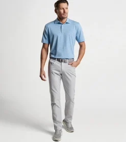 Outlet Peter Millar Hales Performance Jersey Polo Cottage Blue