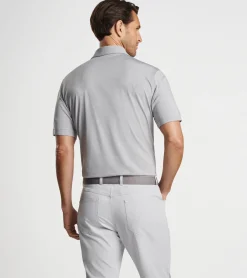 Sale Peter Millar Halford Performance Jersey Polo Gale Grey