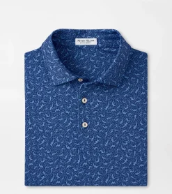 Fashion Peter Millar Hammer Time Performance Jersey Polo Sport Navy