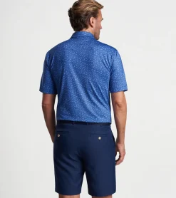 Fashion Peter Millar Hammer Time Performance Jersey Polo Sport Navy