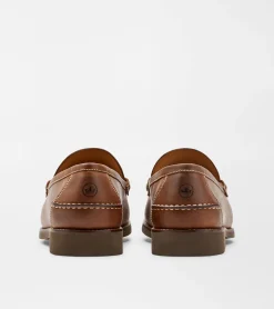 Fashion Peter Millar Handsewn Leather Penny Loafer Chocolate