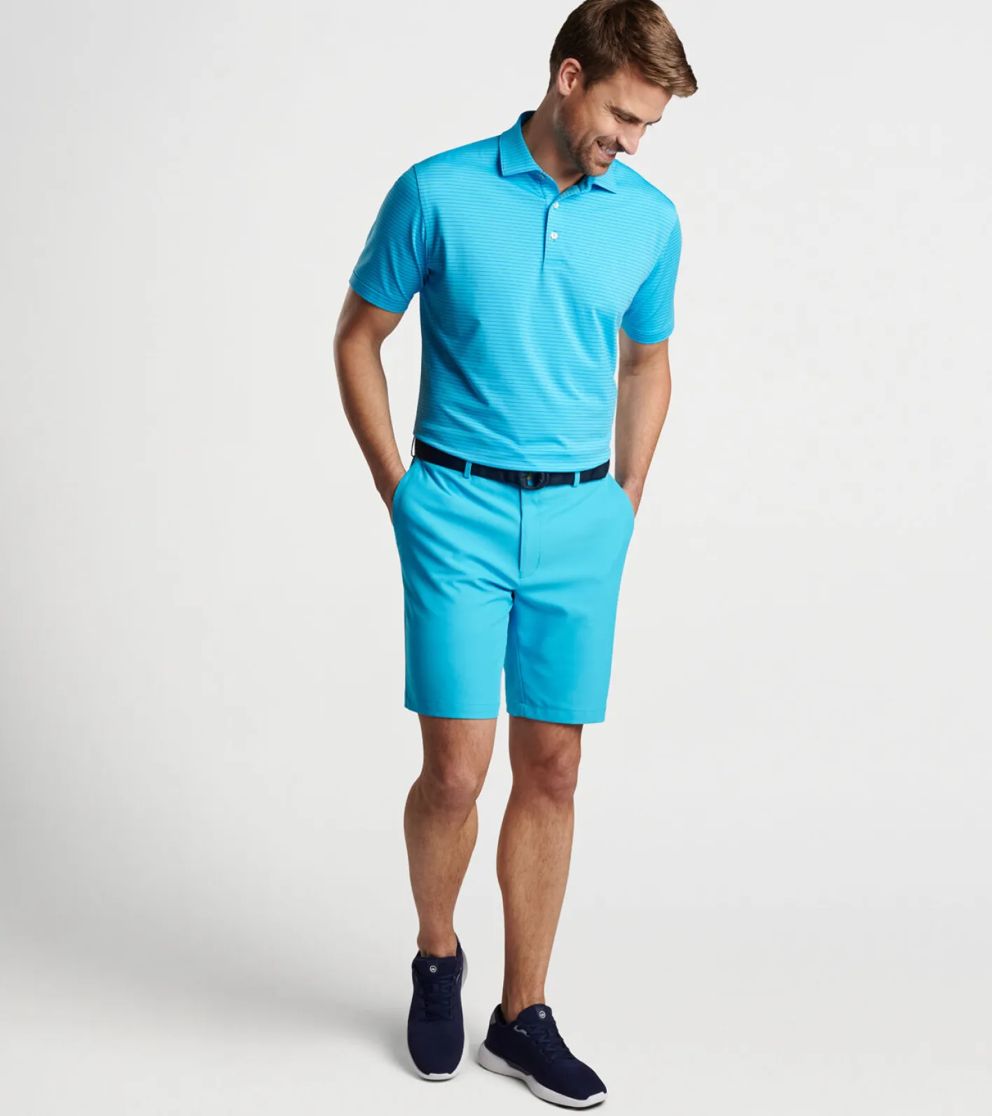 Online Peter Millar Hemlock Performance Jersey Polo CARRIBEAN