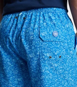 Outlet Peter Millar Henri Botanical Swim Trunk BLUE MACAW