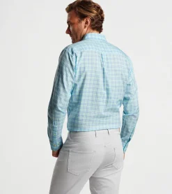 Hot Peter Millar Heron Cotton Sport Shirt ALOE