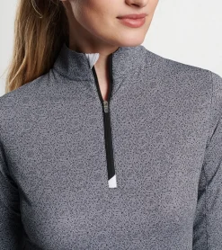 Outlet Peter Millar Hexagons Print Sun Shirt Black