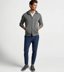 Sale Peter Millar Holdridge Hybrid Full-Zip Cardigan Gale Grey
