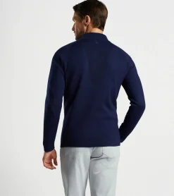 Outlet Peter Millar Holmes Quarter-Zip Sweater Navy