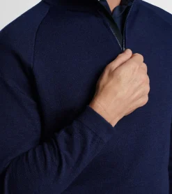 Outlet Peter Millar Holmes Quarter-Zip Sweater Navy