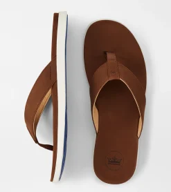 Fashion Peter Millar Hyperlight Slide Nubuck Flip Flop Cognac