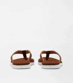 Fashion Peter Millar Hyperlight Slide Nubuck Flip Flop Cognac