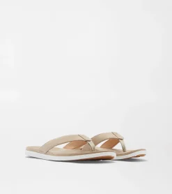 Outlet Peter Millar Hyperlight Slide Nubuck Flip Flop Stone