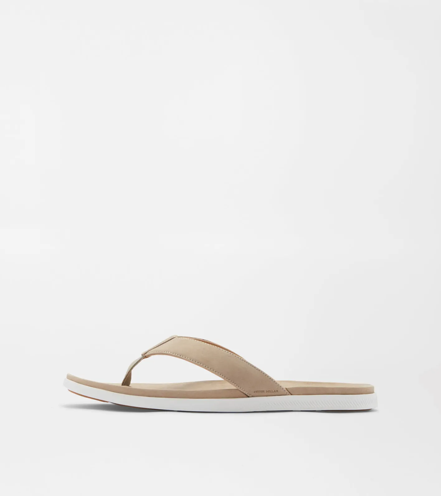 Outlet Peter Millar Hyperlight Slide Nubuck Flip Flop Stone