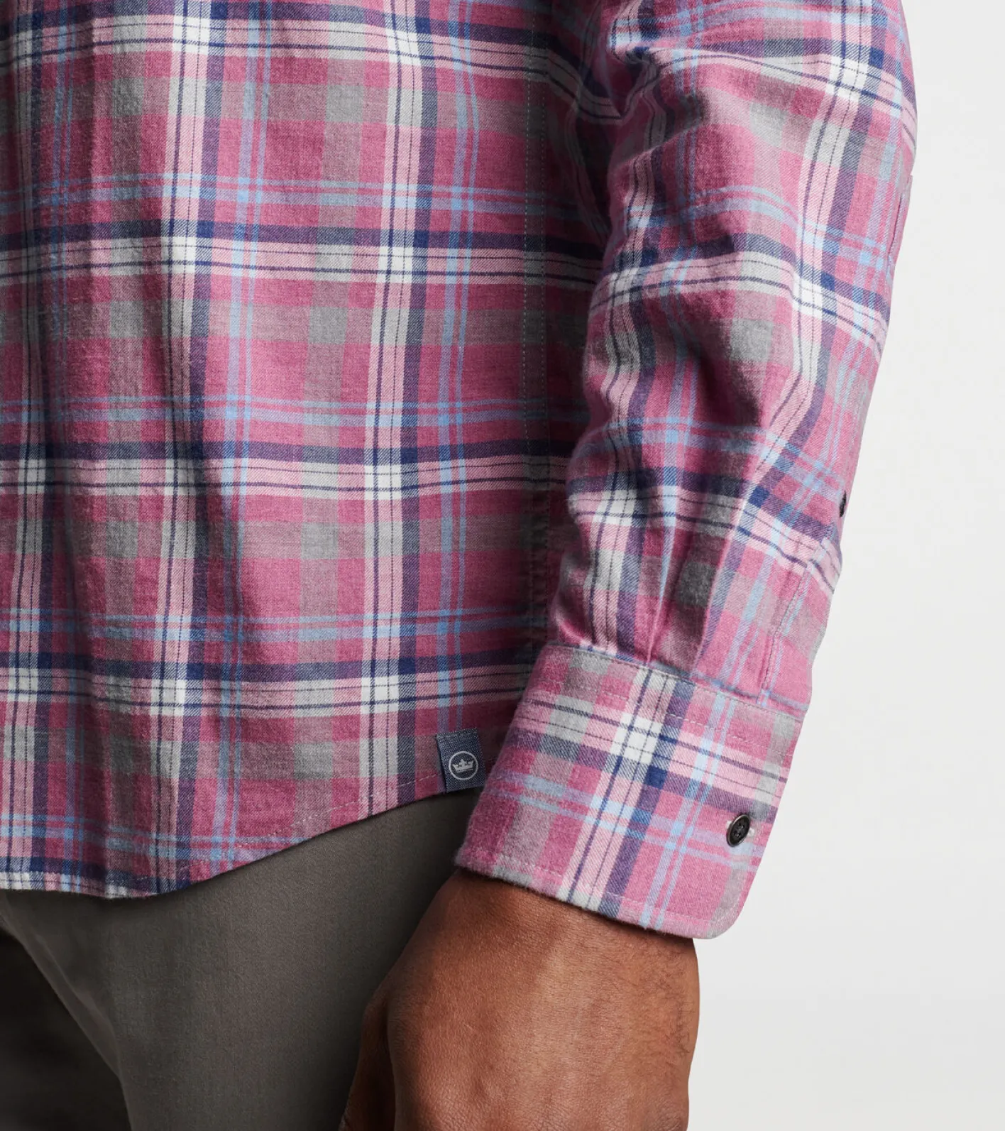 Hot Peter Millar Iron Way Cotton Sport Shirt Gale Grey