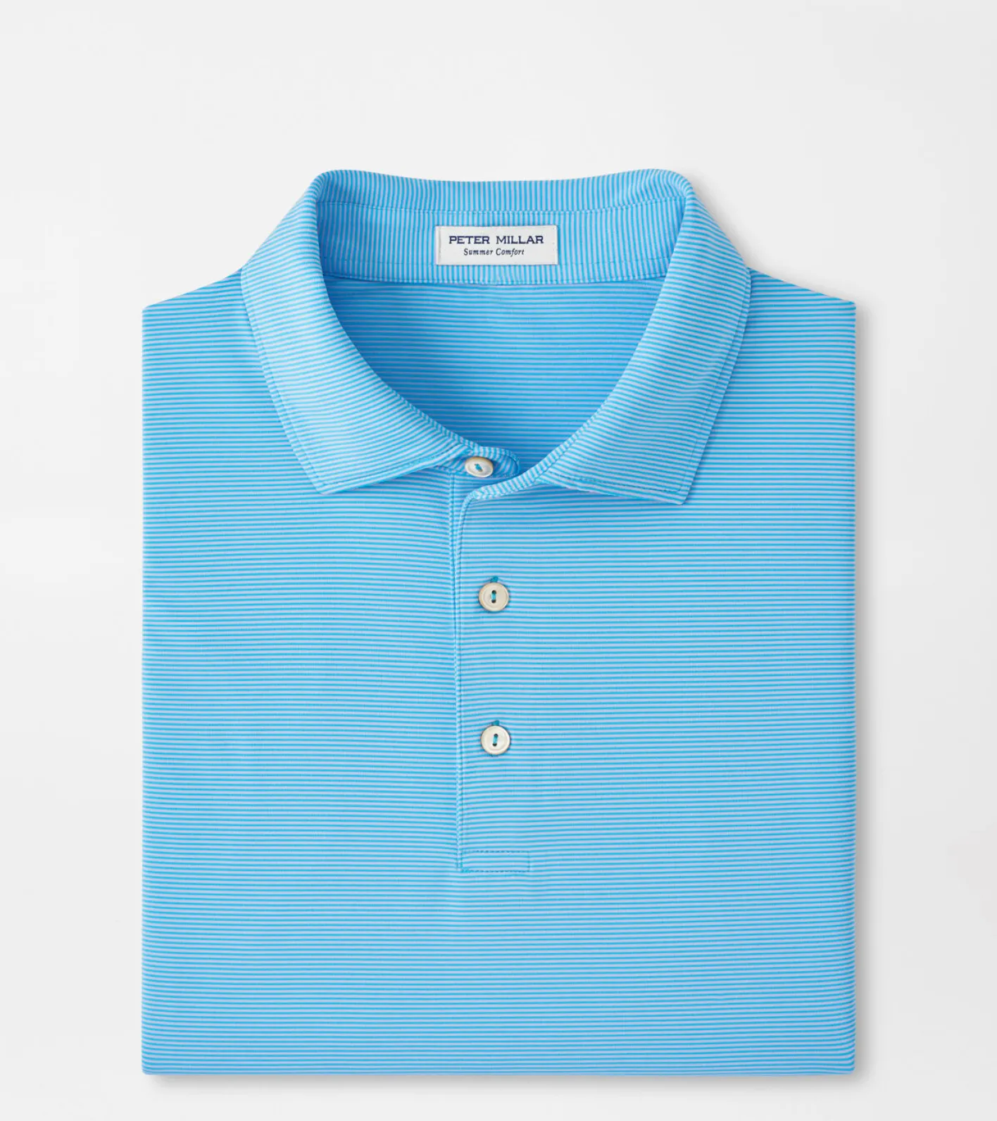 Outlet Peter Millar Jubilee Stripe Performance Polo Cottage Blue