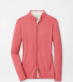 New Peter Millar Katy Full-Zip Layer Cape Red