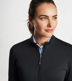 Hot Peter Millar Katy Full-Zip Layer Black