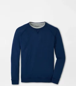 Best Peter Millar Lava Wash Garment Dyed Crew Navy