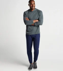 Discount Peter Millar Lava Wash Garment Dyed Jogger Charcoal