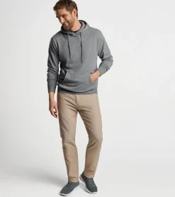 Hot Peter Millar Lava Wash Hoodie Gale Grey