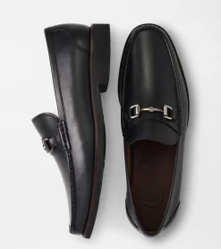 Fashion Peter Millar Leather Bit Loafer Black