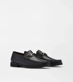 Fashion Peter Millar Leather Bit Loafer Black