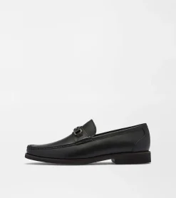 Fashion Peter Millar Leather Bit Loafer Black