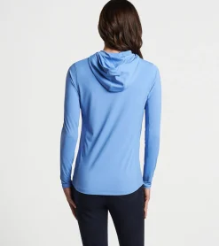 Fashion Peter Millar Lightweight Hooded Long-Sleeve Sun Shirt Bonnet