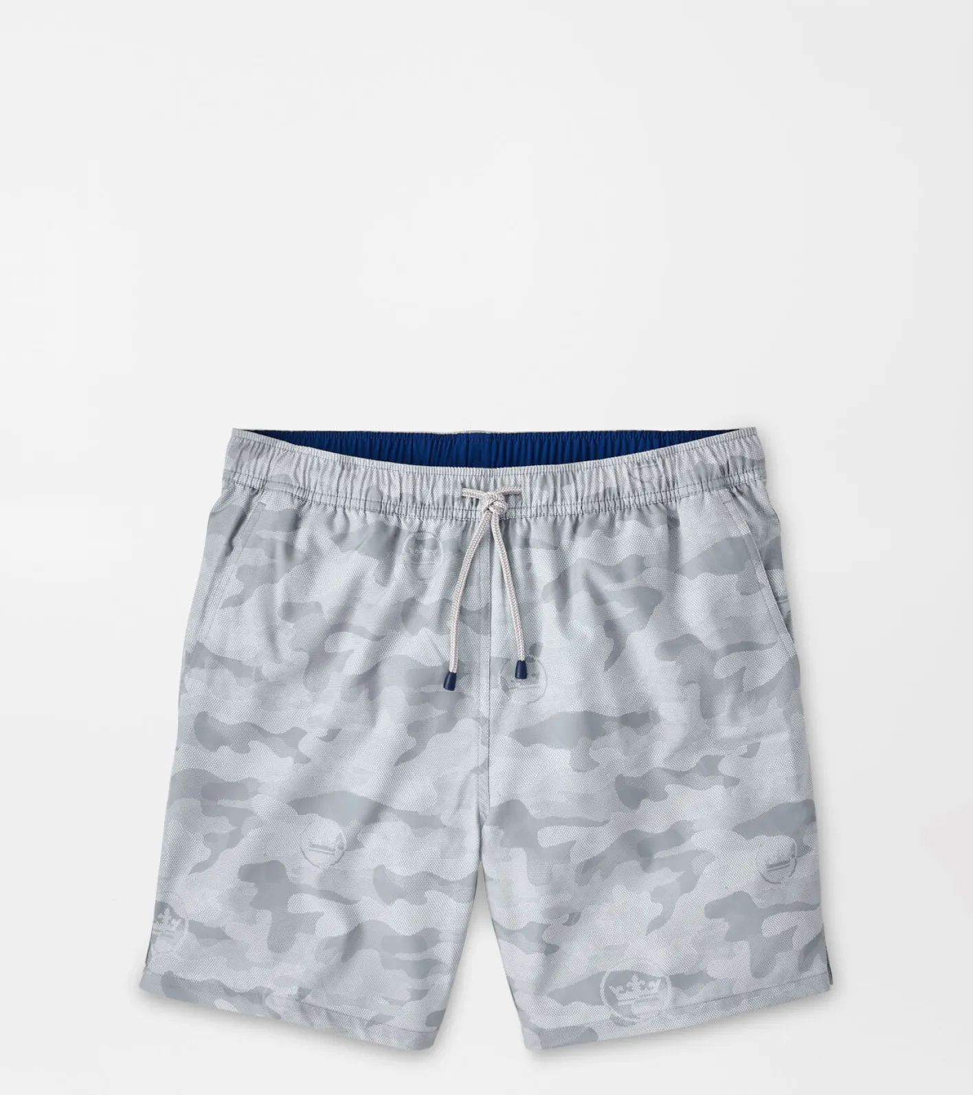 Sale Peter Millar Logo Camo Swim Trunk Gale Grey