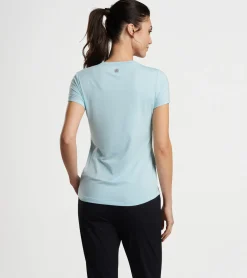 Clearance Peter Millar Lunar Performance Tee Cirrus Blue