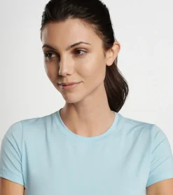 Clearance Peter Millar Lunar Performance Tee Cirrus Blue