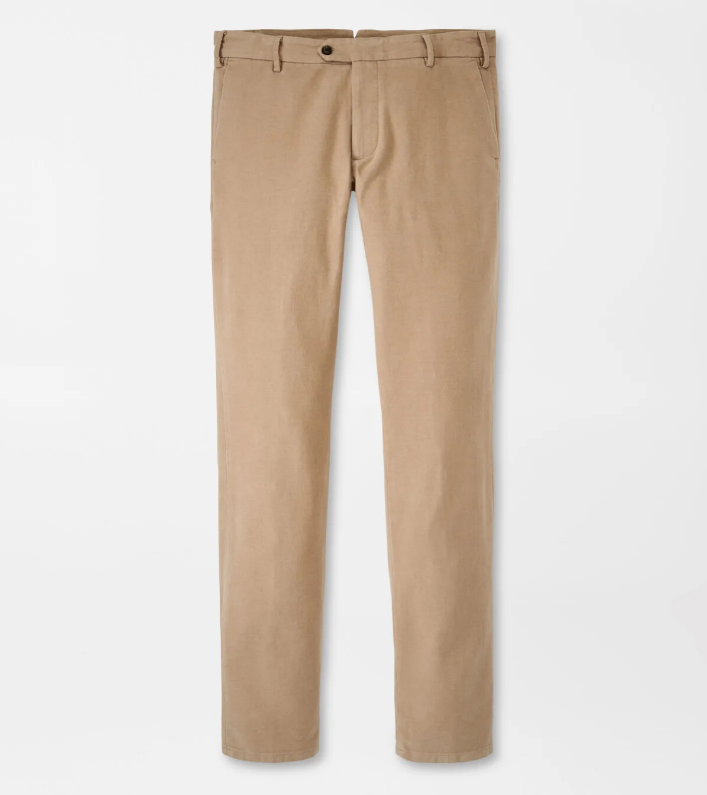 Hot Peter Millar Manor Moleskin Flat-Front Trouser Khaki