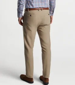 Hot Peter Millar Manor Moleskin Flat-Front Trouser Khaki