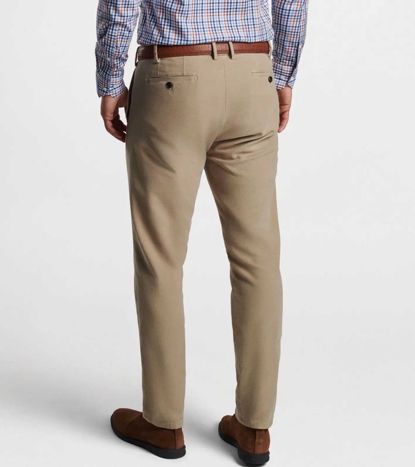 Hot Peter Millar Manor Moleskin Flat-Front Trouser Khaki