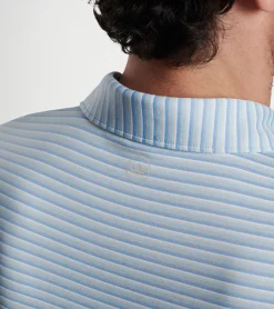 Best Peter Millar McCraven Performance Jersey Polo Blue Frost