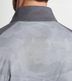 New Peter Millar Merge Camo Hybrid Jacket GALE GREY/IRON