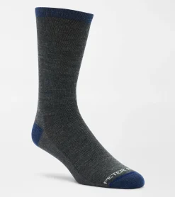 Online Peter Millar Merino Crew Sock Black