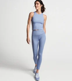 New Peter Millar Nova Performance Embossed Tank BLUE HERON