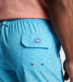 Fashion Peter Millar Ocean Traffic Swim Trunk CARRIBEAN