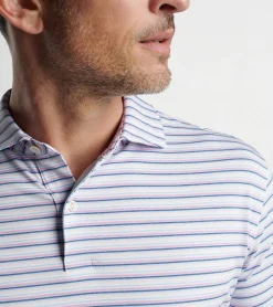 Outlet Peter Millar Octave Performance Jersey Polo Misty Rose
