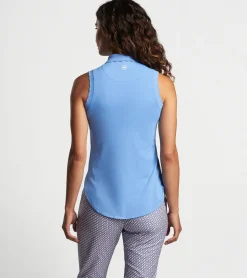 Discount Peter Millar Opal Sleeveless Stretch Jersey Polo Black