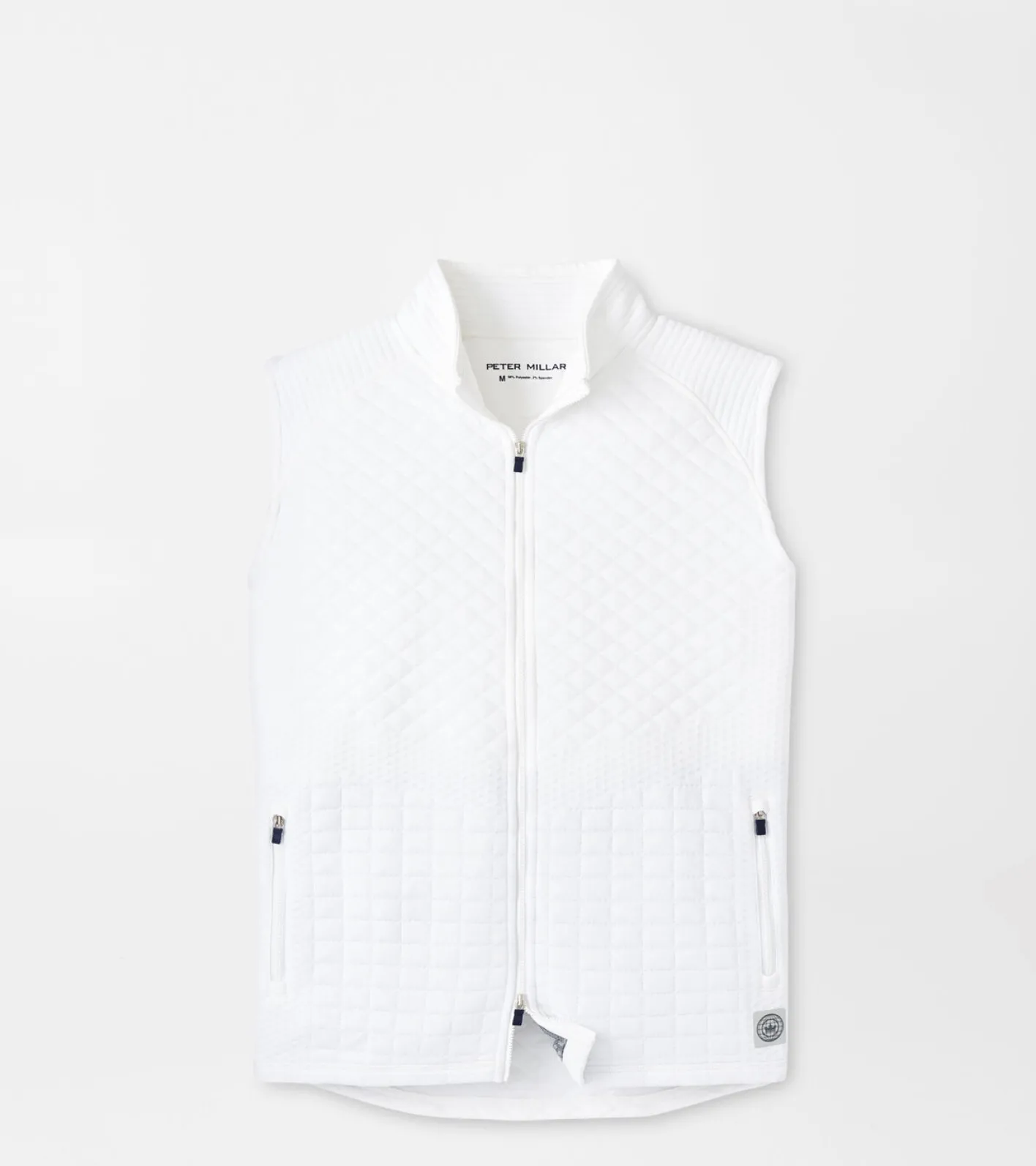 New Peter Millar Orion Performance Quilted Vest Navy