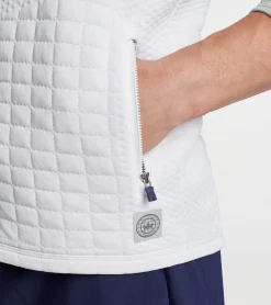 New Peter Millar Orion Performance Quilted Vest Navy