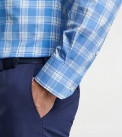Fashion Peter Millar Park Way Performance Poplin Sport Shirt Vessel