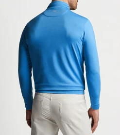 Outlet Peter Millar Perth M&eacute;lange Performance Quarter-Zip Beach Glass