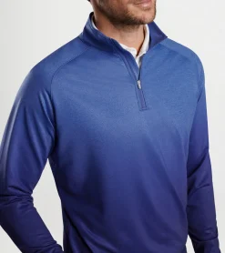 Best Peter Millar Perth Ombre Performance Quarter-Zip Sport Navy