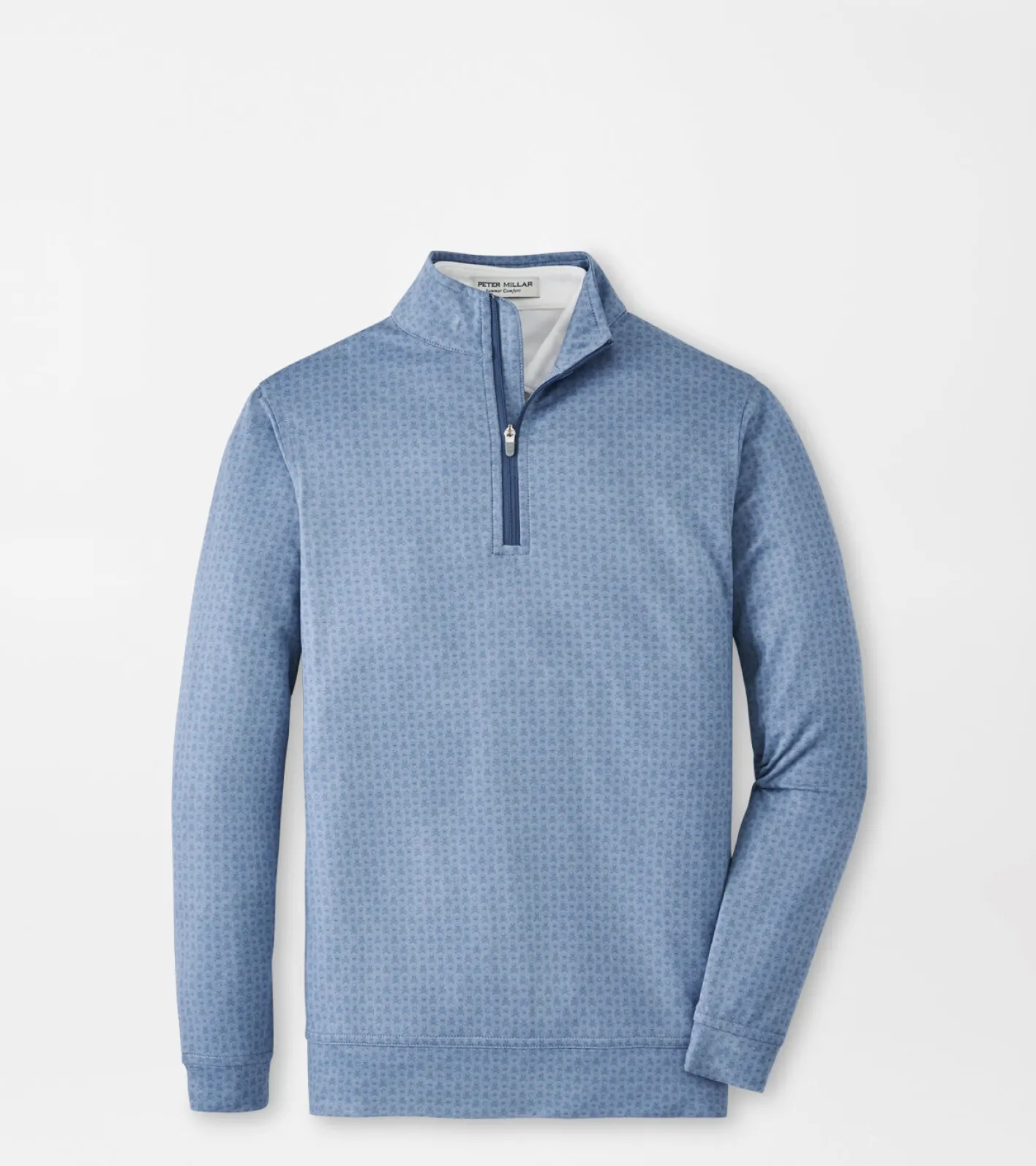 New Peter Millar Perth Youth Skull In One Performance Quarter-Zip Infinity