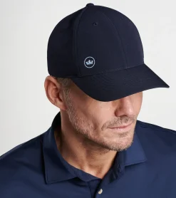 Best Peter Millar Off-Set Crown Performance Hat Navy