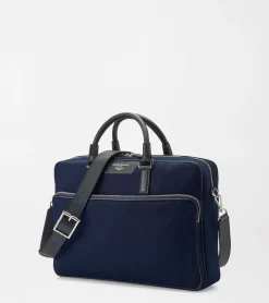 Sale Peter Millar X Serapian Briefcase Navy