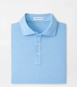 Clearance Peter Millar Pilot Mill Haynes Stripe Short-Sleeve Polo ALOE
