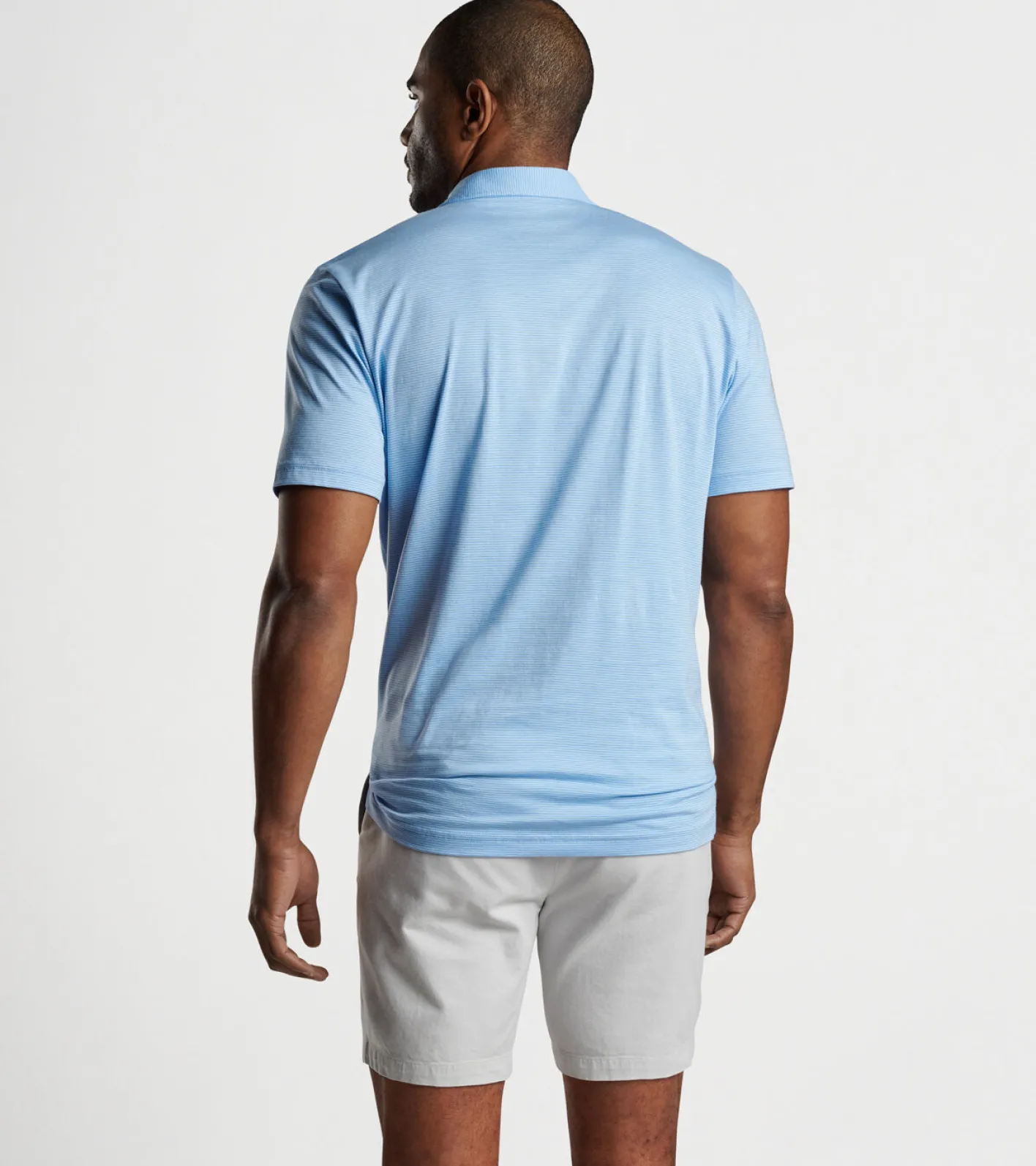 Clearance Peter Millar Pilot Mill Haynes Stripe Short-Sleeve Polo ALOE